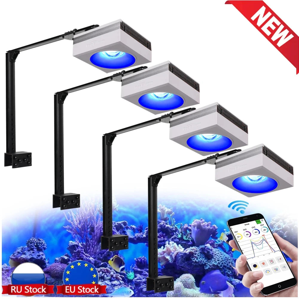 PopBloom RL90 WiFi Aquarium LED Lighting 100W Coral Reef