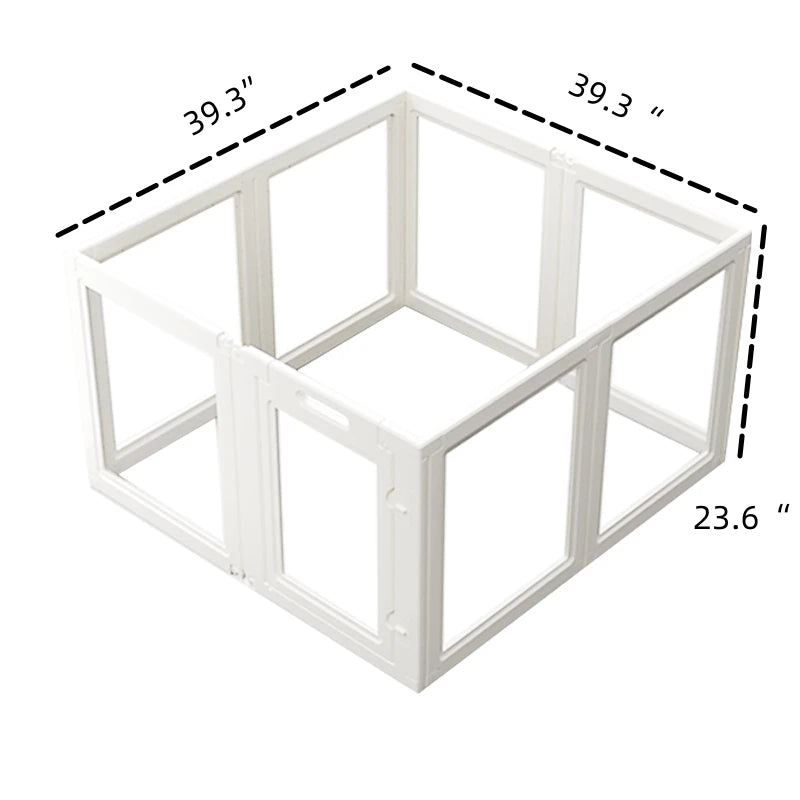 Clear Dog Fence Playpen No Tool Kennel For Small Medium Dogs