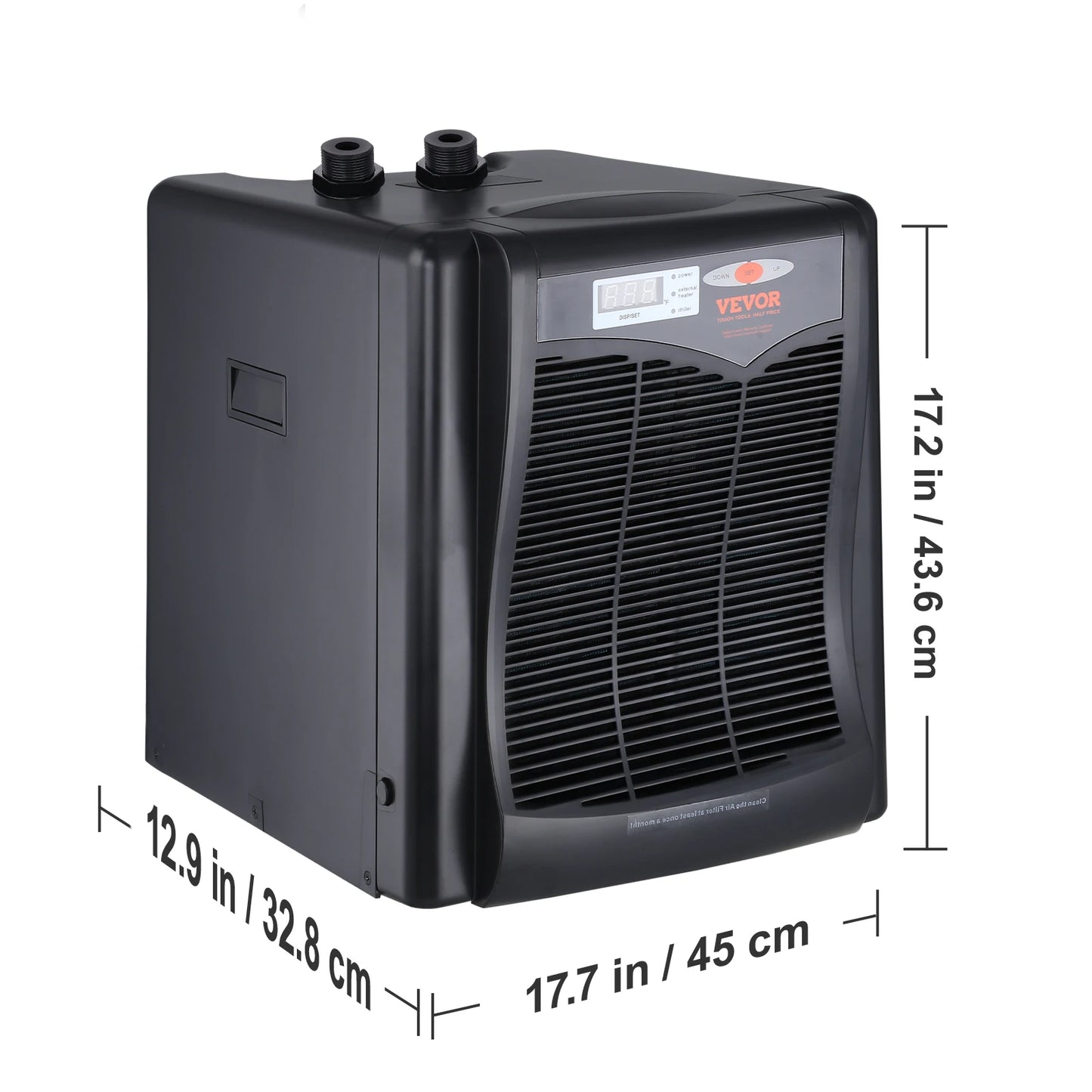 VEVOR Aquarium Chiller 1.5HP Quiet Hydroponic Chiller Unit
