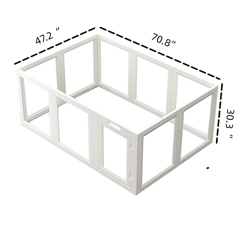 Clear Dog Fence Playpen No Tool Kennel For Small Medium Dogs