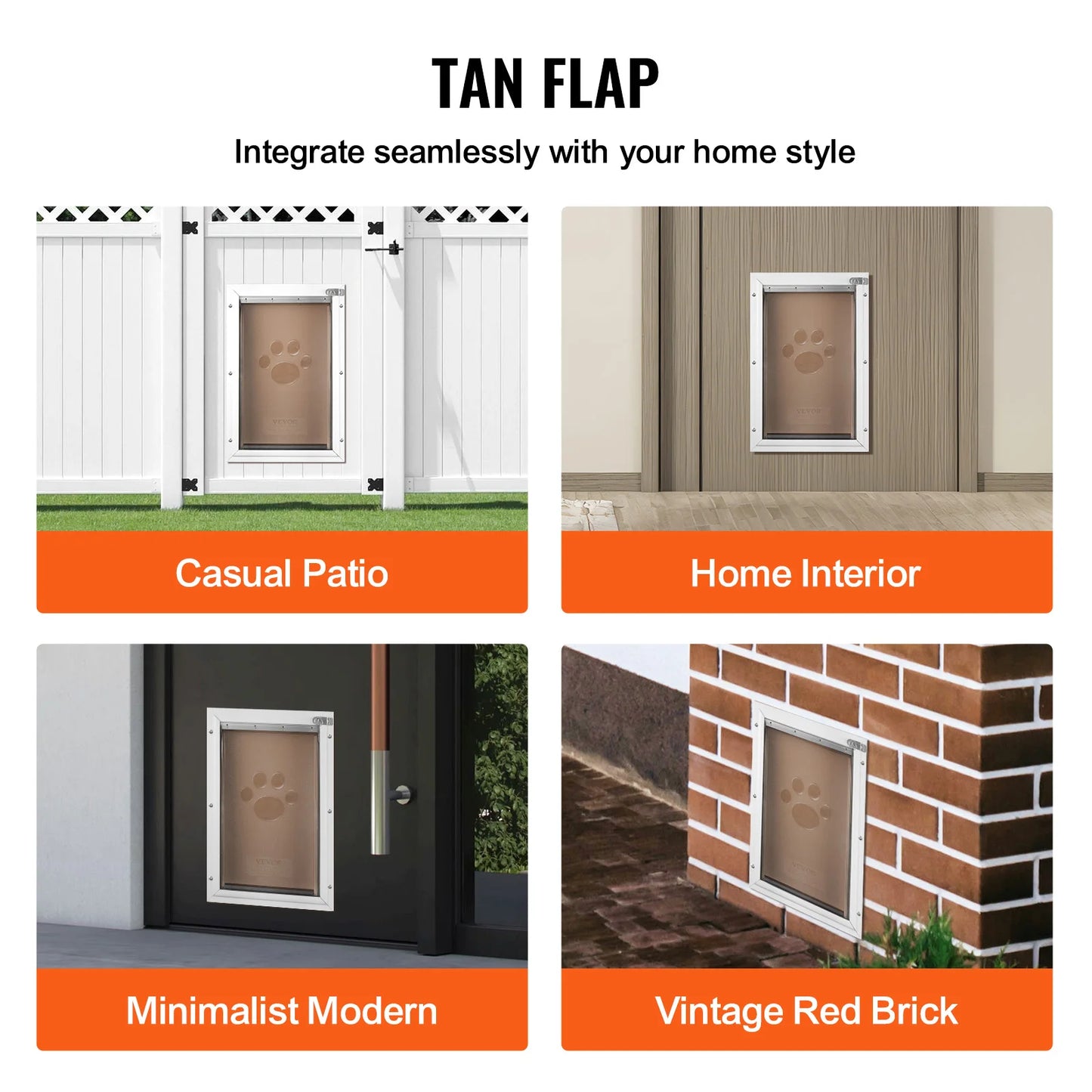 SucceBuy Pet Door Replacement Flap Magnetic Weatherproof