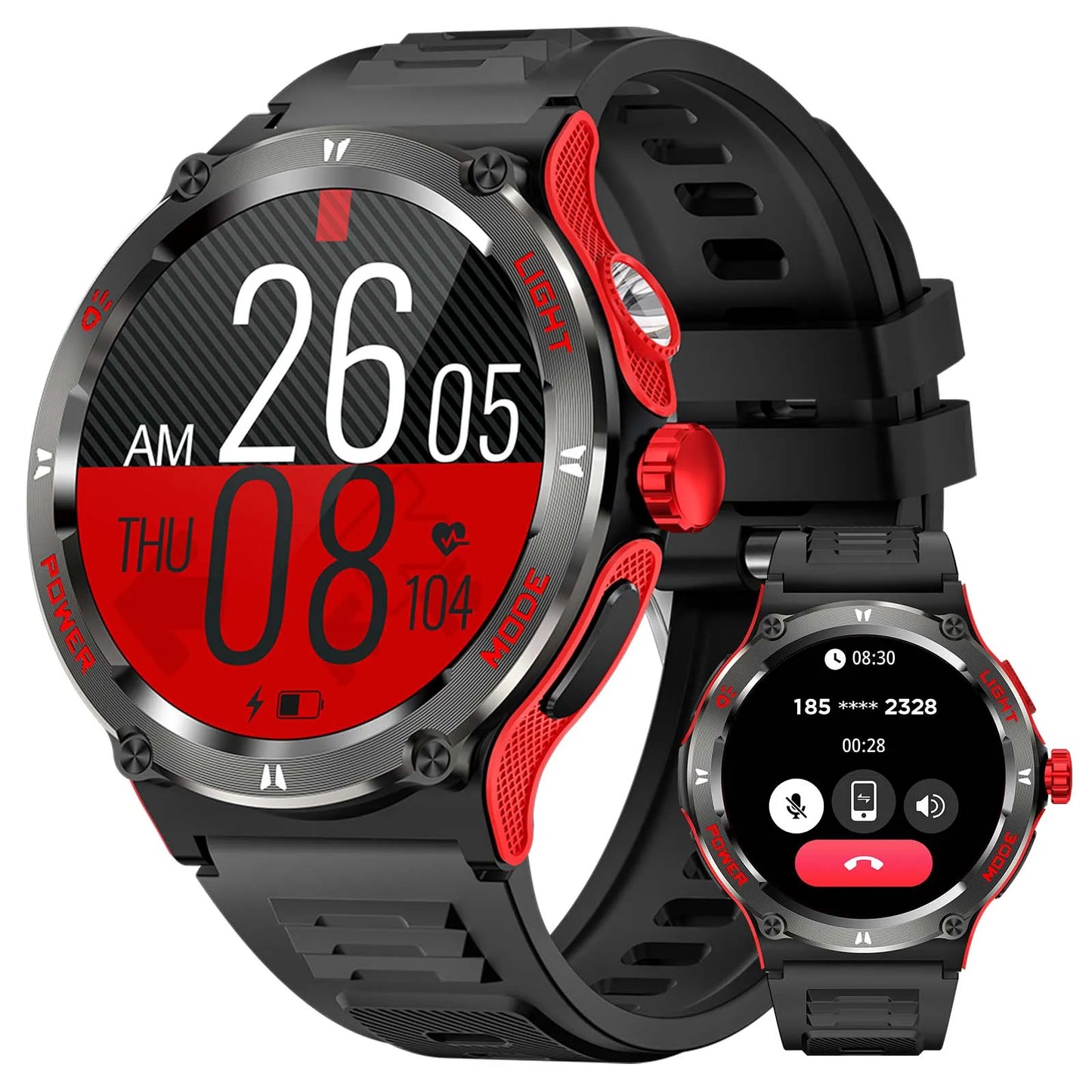 LaNikar Smart Watch 3ATM Waterproof 1.53 Inch KT76 Bluetooth
