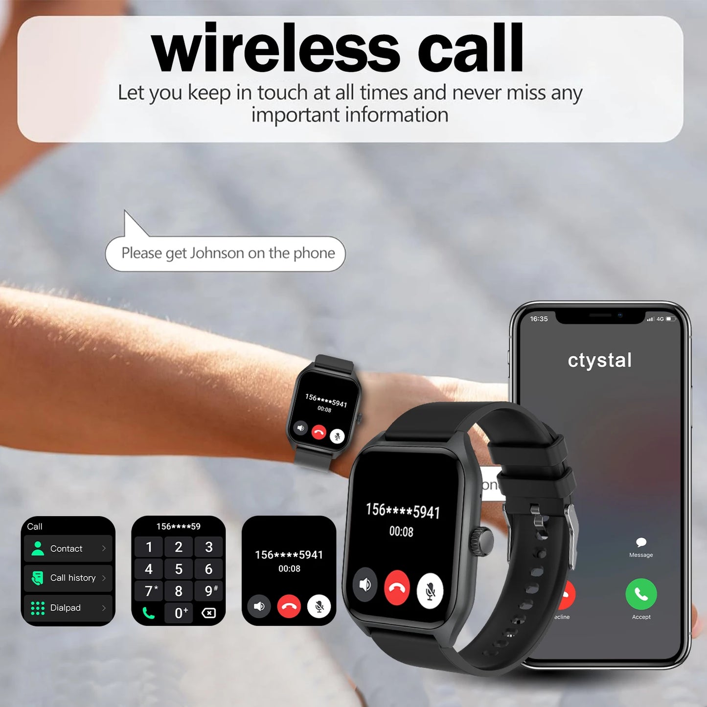 AI Voice Assistant Smart Watch for Men and Women with 1.96 Inch HD Screen Activity Trackers and 100 Plus Sports Sleep Heart Rate Monitor