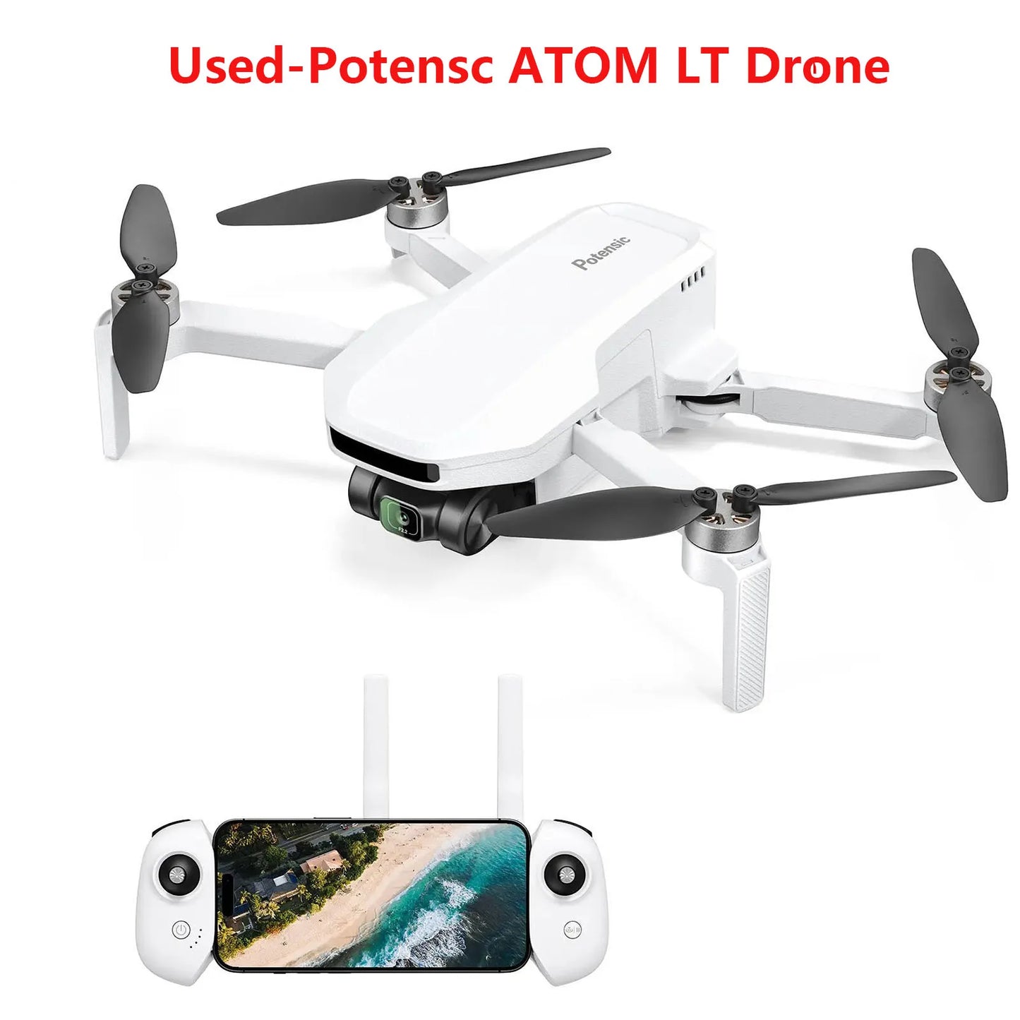 Used Potensic ATOM LT GPS Drone 2.5K Camera 4KM FPV Transmission