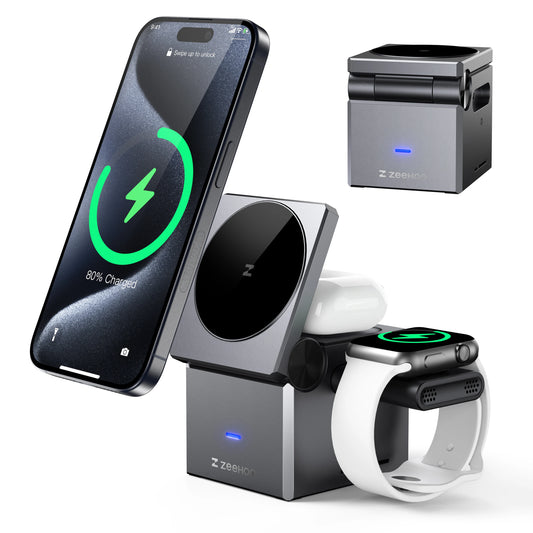 ZeeHoo 3 In 1 Charging Station Apple IPhone MagSafe Stand
