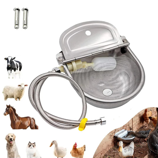 Automatic Water Dispenser Stainless Steel Dog Drinking Bowl