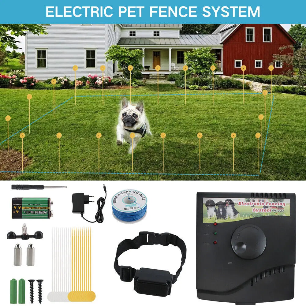 Electric Dog Fence System Containment Collar Waterproof