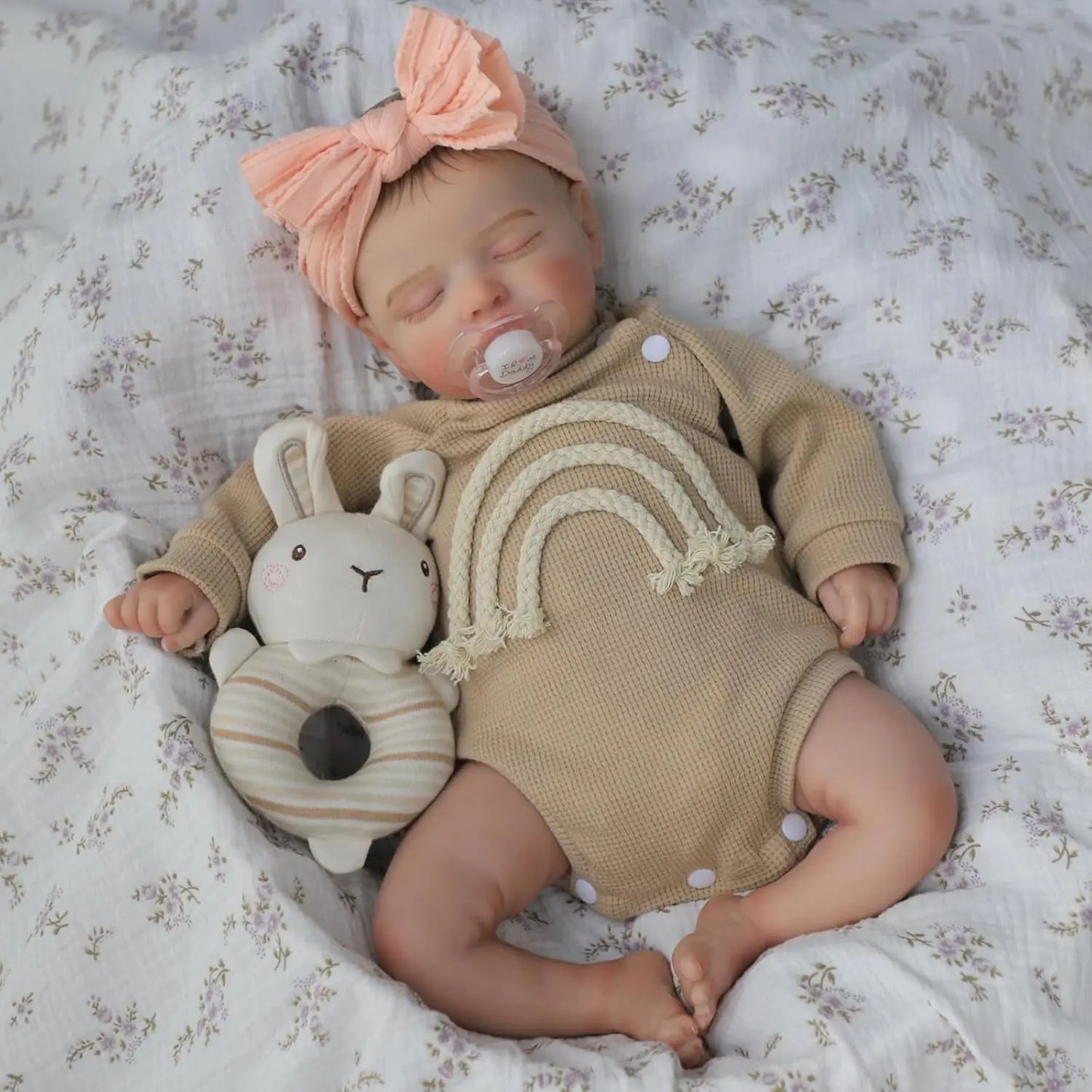 Lifelike Reborn Baby Doll 20 Inch Realistic Cloth Body