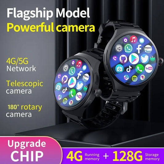 GoldenSpike 4GB 128GB Smart Watch with GPS and Camera