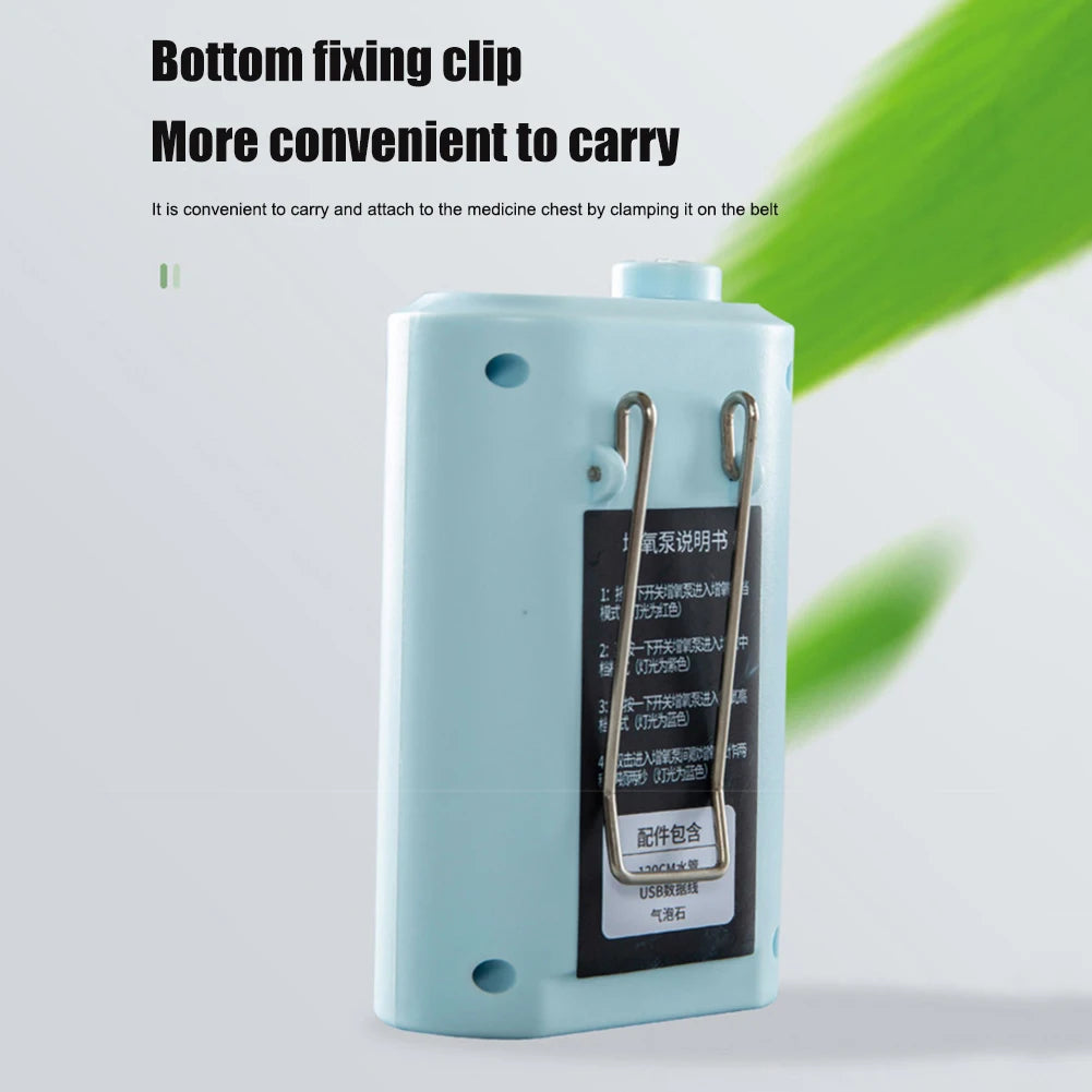 Rechargeable USB Oxygen Pump For Aquarium Aeration System