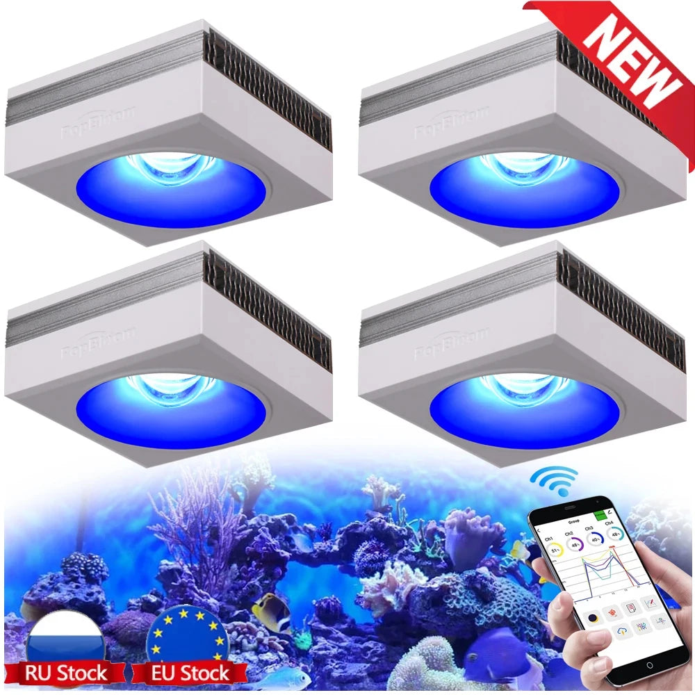 PopBloom RL90 WiFi Aquarium LED Lighting 100W Coral Reef