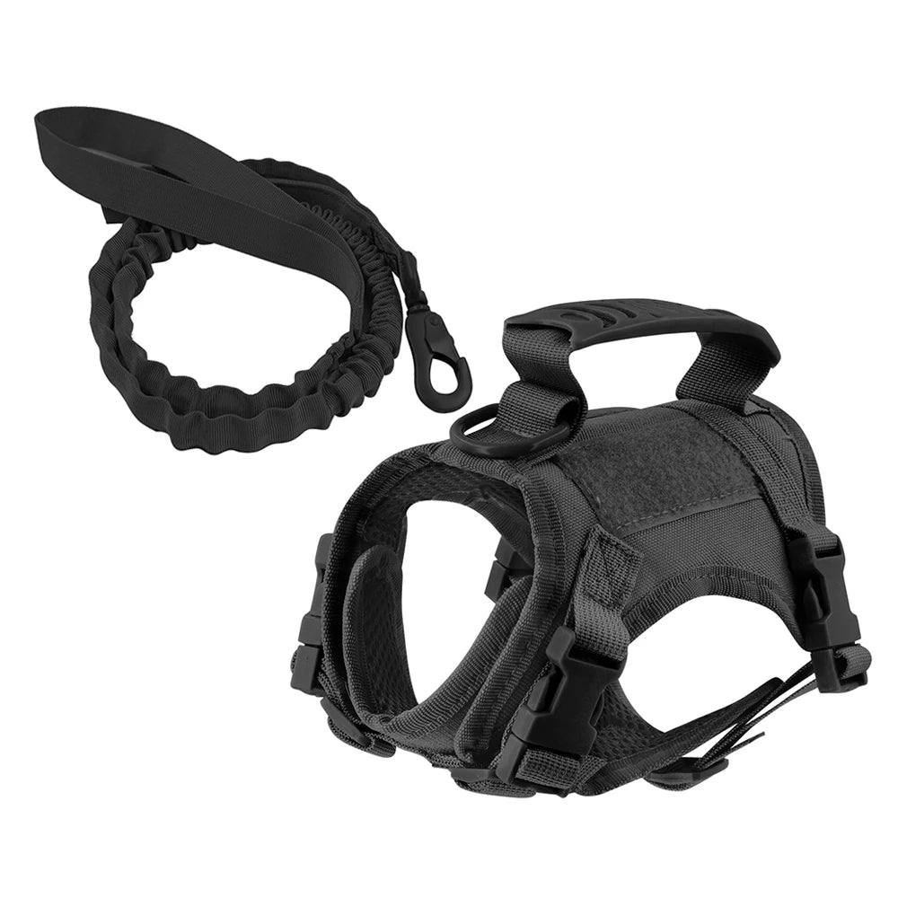 Tactical Puppy Harness Leash For Small Dogs And Cats