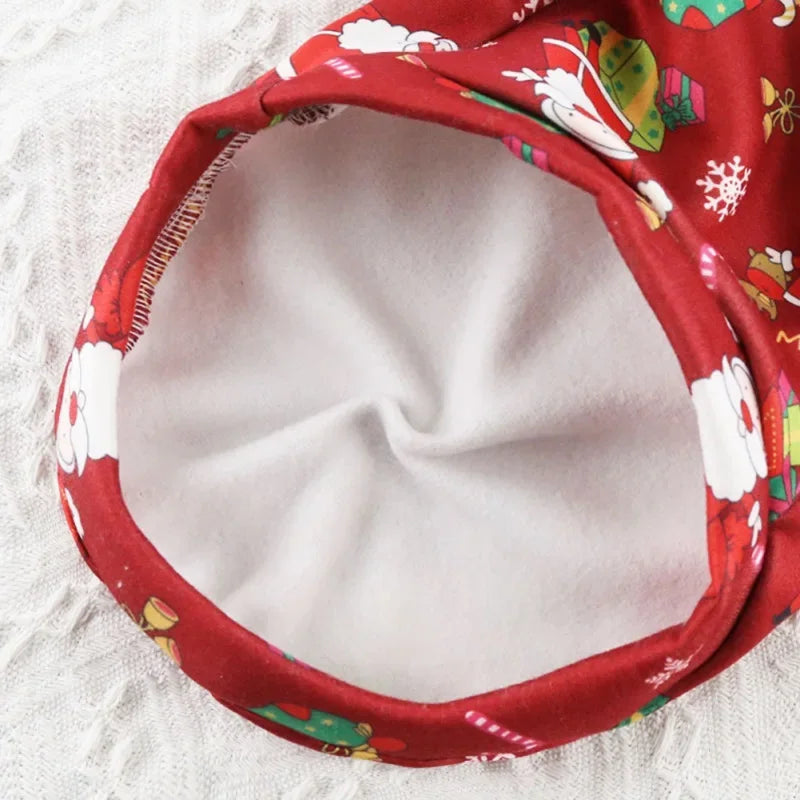 Christmas Dog Clothes Warm Lining Dog Sweatershirt Soft Breathable PulloverPuppy Clothes for Small Medium Pet Doggie Cat Apparel