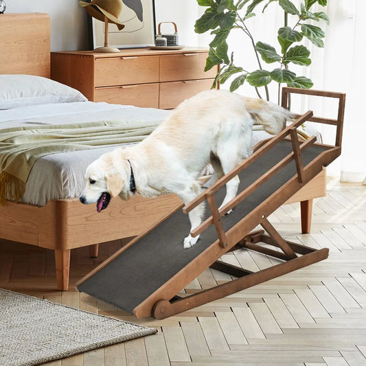 Foldable Dog Ramp For Bed Car Couch Truck Adjustable Height