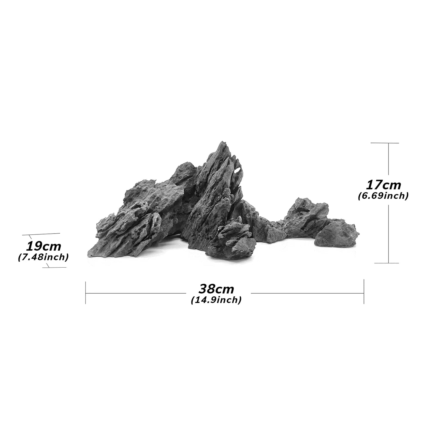 FZONE Resin Seiryu Stone Aquarium Rocks for Aquascaping
