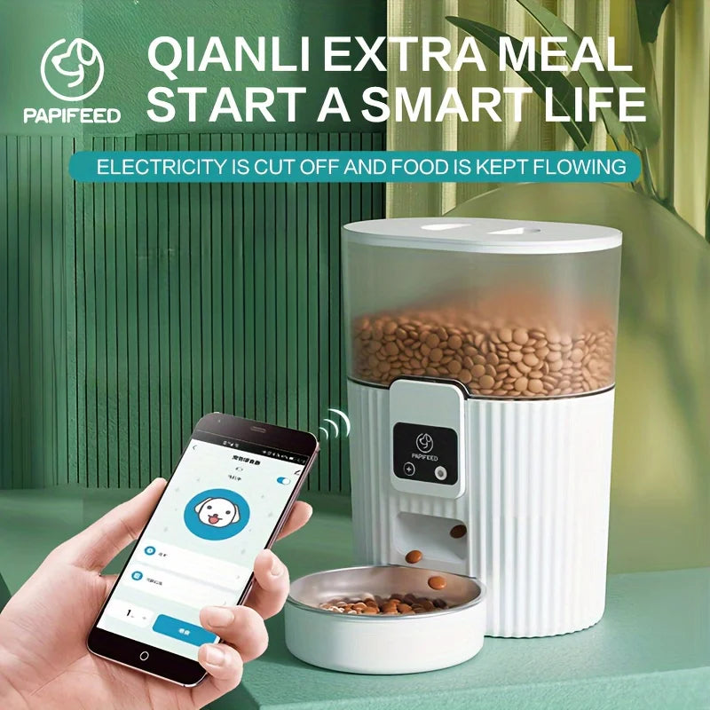 Papifeed Cat And Dog Automatic Feeder With Wifi Remote