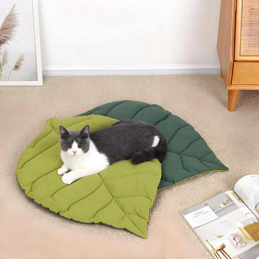 4 Season Pet Sleeping Pad Durable Leaf Design Mat for Cats