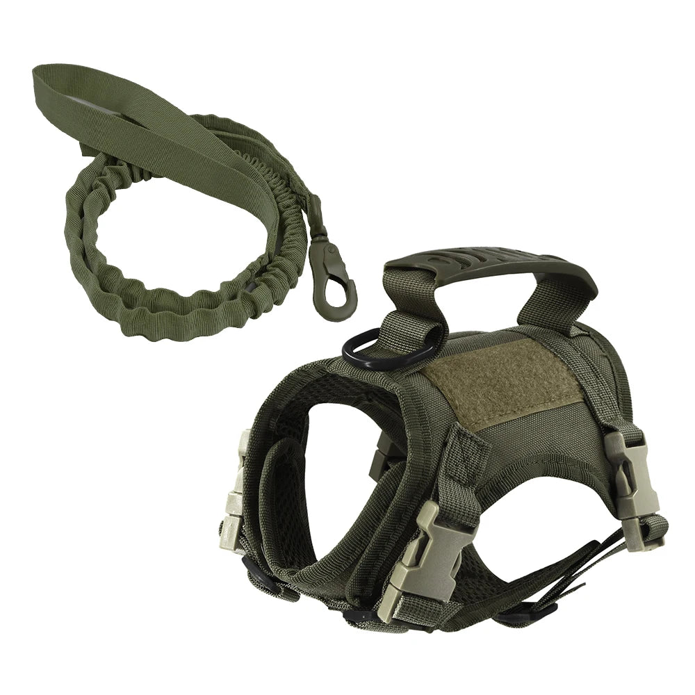 Tactical Puppy Harness Leash For Small Dogs And Cats