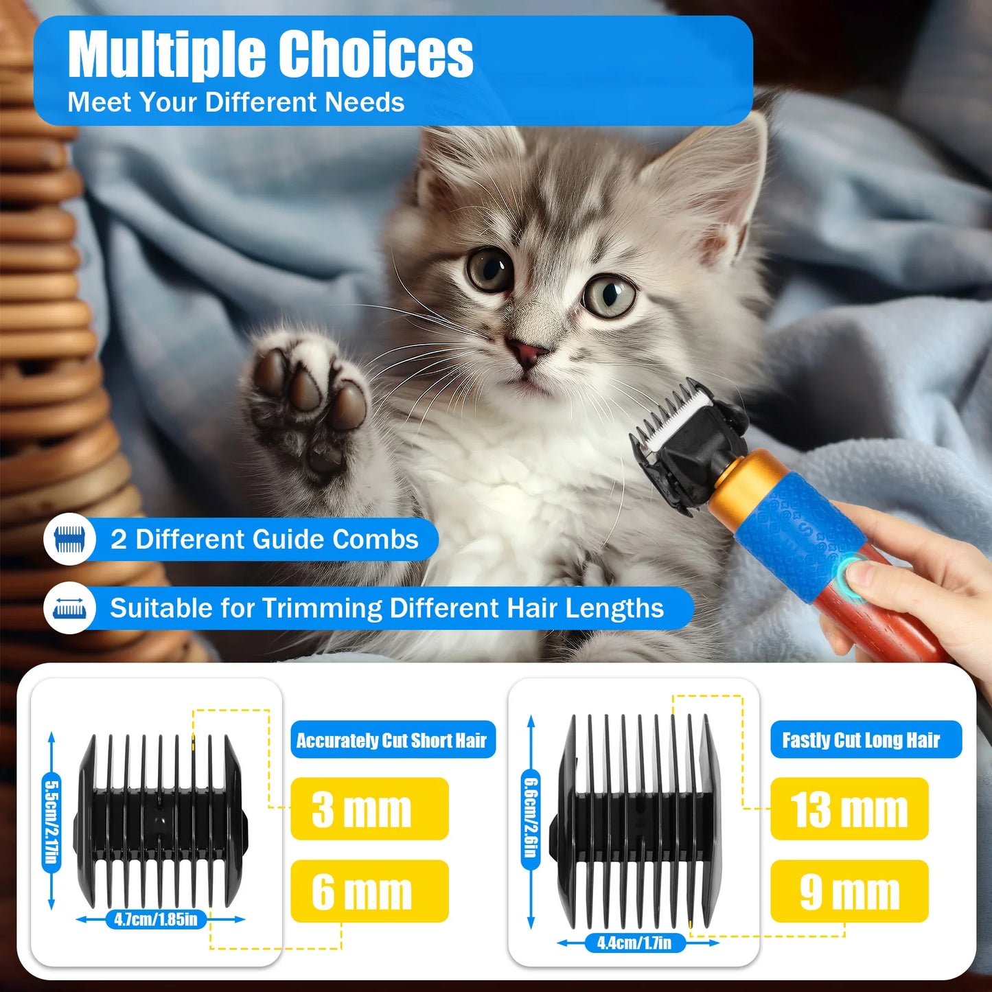 Electric Animal Fur Shears for Dogs Cats Rabbits Sheep