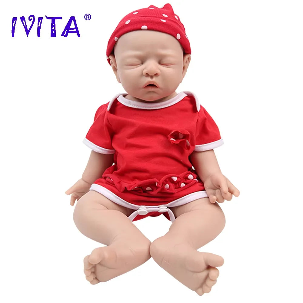 IVITA Full Body Silicone Reborn Baby Doll Realistic Gift