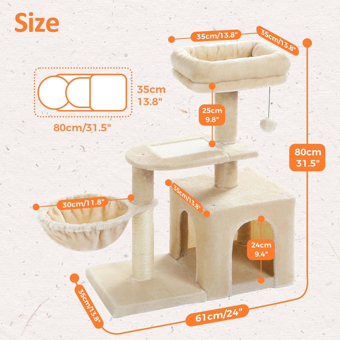 Cat Tree For Indoor Cats Two Styles With Scratching Posts
