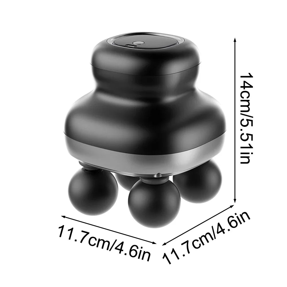 Four Head Fascia Gun Deep Tissue Muscle Massager Portable