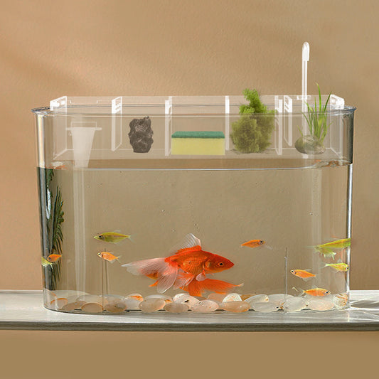 5 Stage Aquarium Filter Box Acrylic Hanging Media Chamber