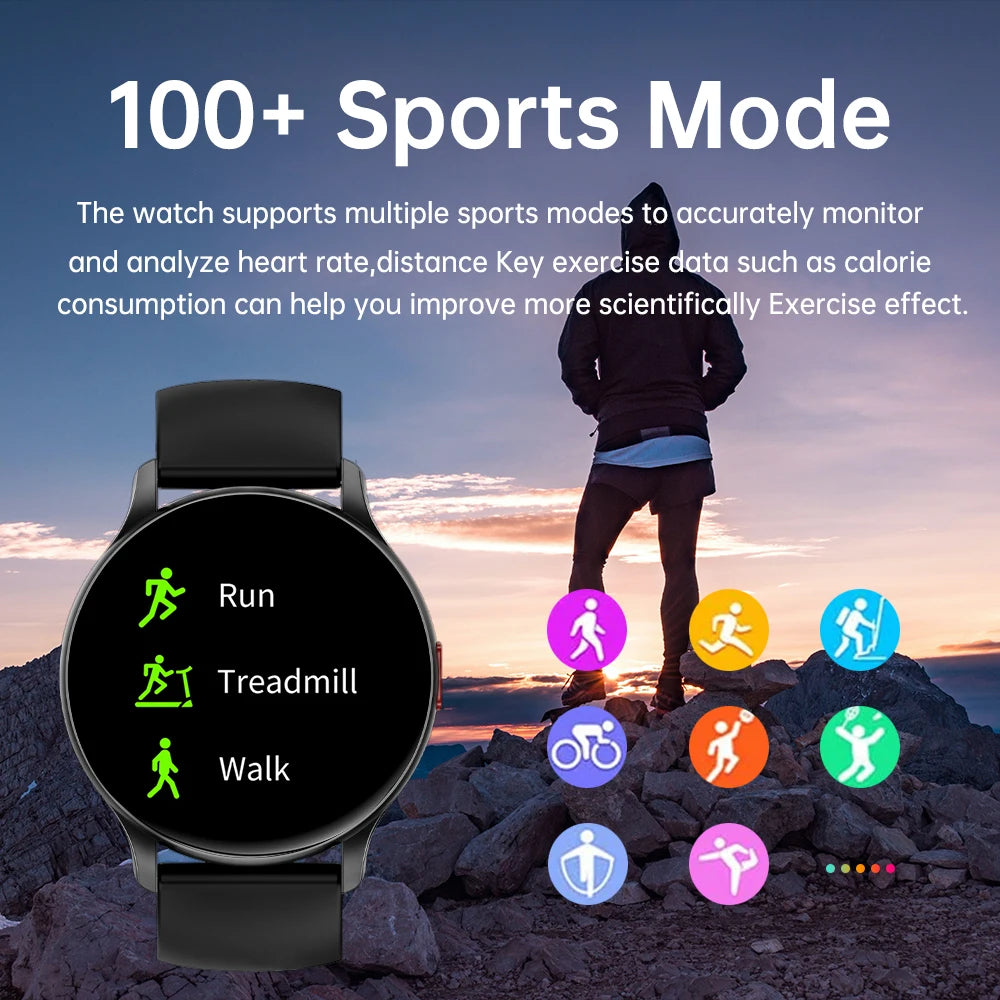 SENBONO New Smart Watch AMOLED Always On Bluetooth Call Fitness Tracker IP68 Waterproof Smartwatch Men Women for Android IOS