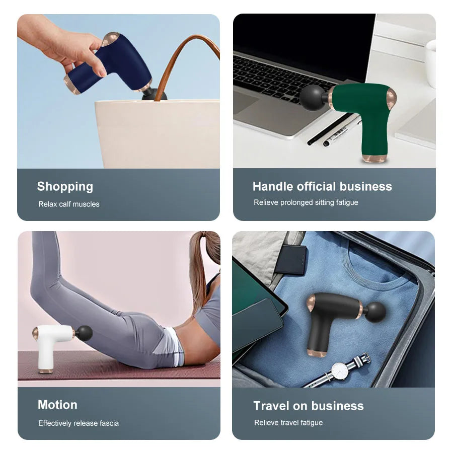 Mini 30 Level Massage Gun Fascia Deep Muscle Relaxer Neck