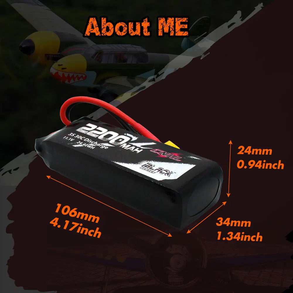 2PCS CNHL 3S 11.1V Lipo Battery 2200mAh 30C 70C With XT60 Plug For RC Airplane Helicopter Quadcopter FPV Drone Car Racing Hobby