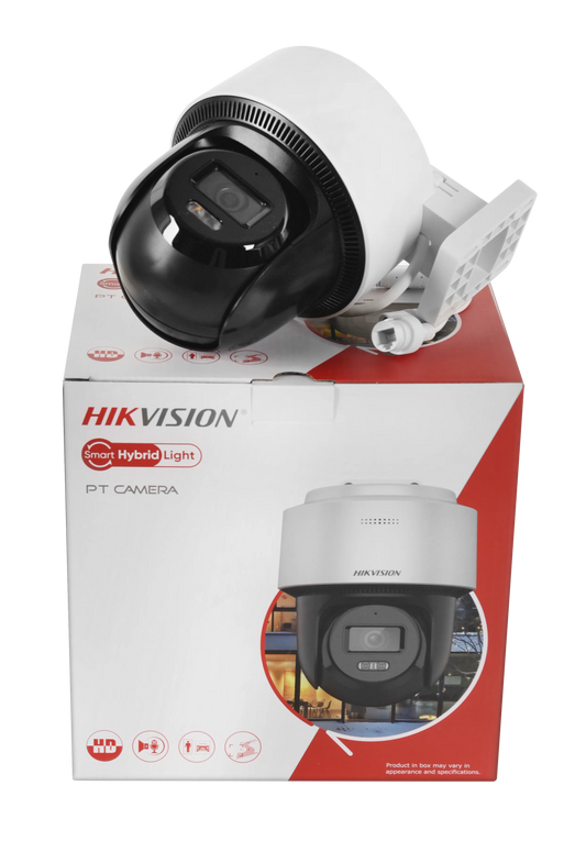 Hikvision PT Camera 4MP DS-2DE2C400MWG-E POE Built-in Mic Speaker Smart Hybrid-light Human Detection Auto-tracking Lite Outdoor