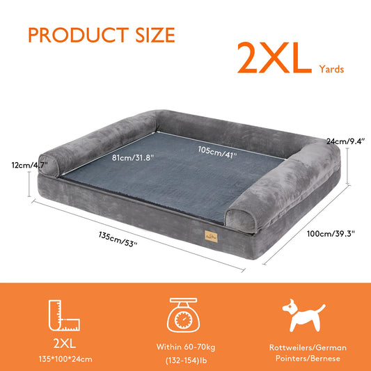 Extra Large Dog Bed Orthopedic With Removable Washable Cover