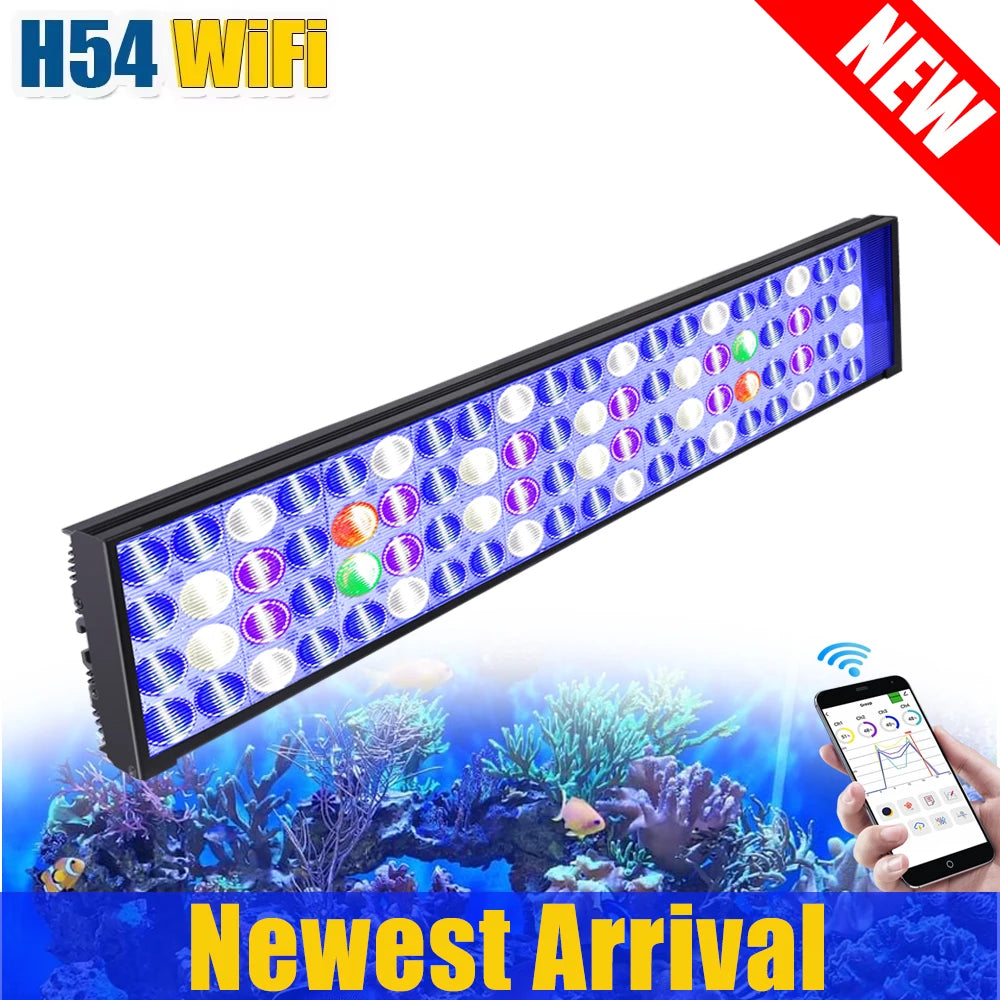 PopBloom WiFi LED Aquarium Light Full Spectrum For 60-240cm