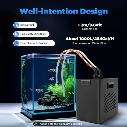 Aquarium Water Chiller 270W Titanium Evaporator Compact