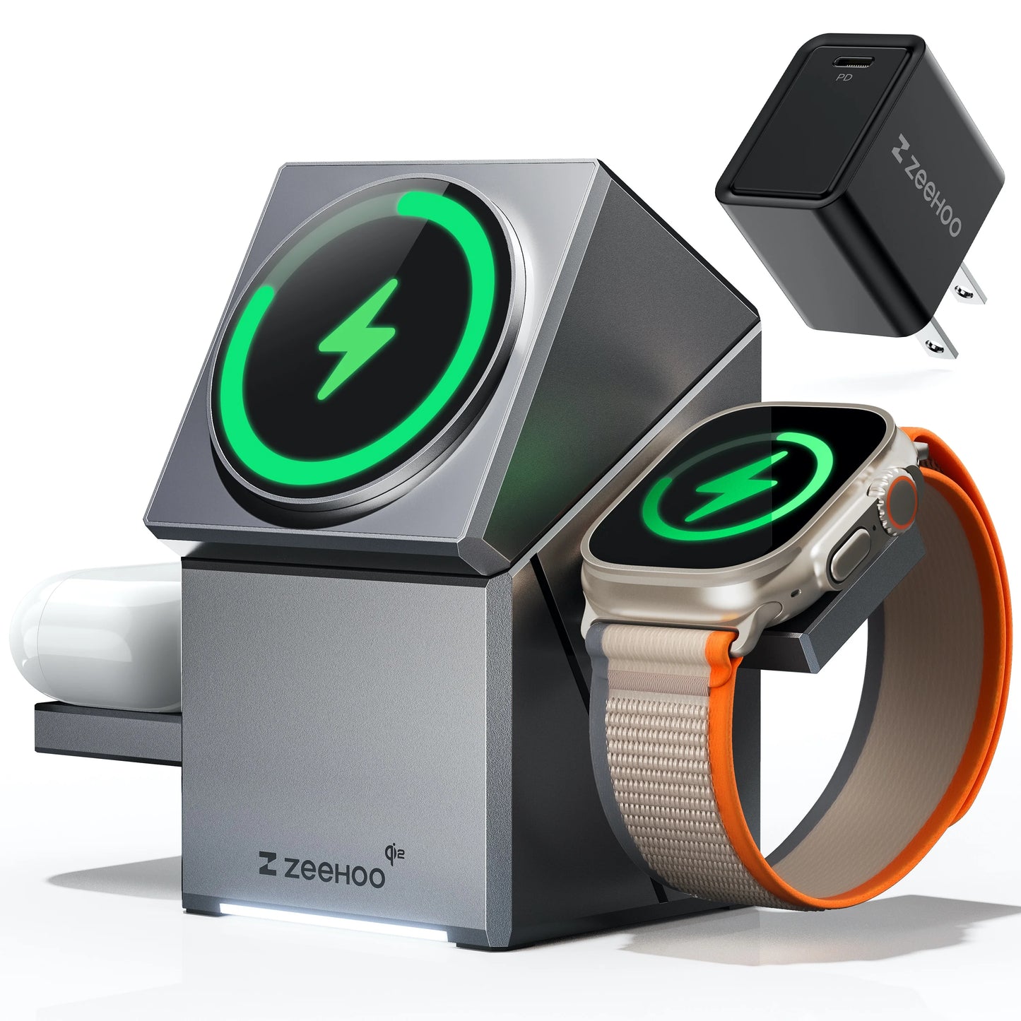 3 In 1 Magnetic Wireless Charger Stand For iPhone 16 15 14