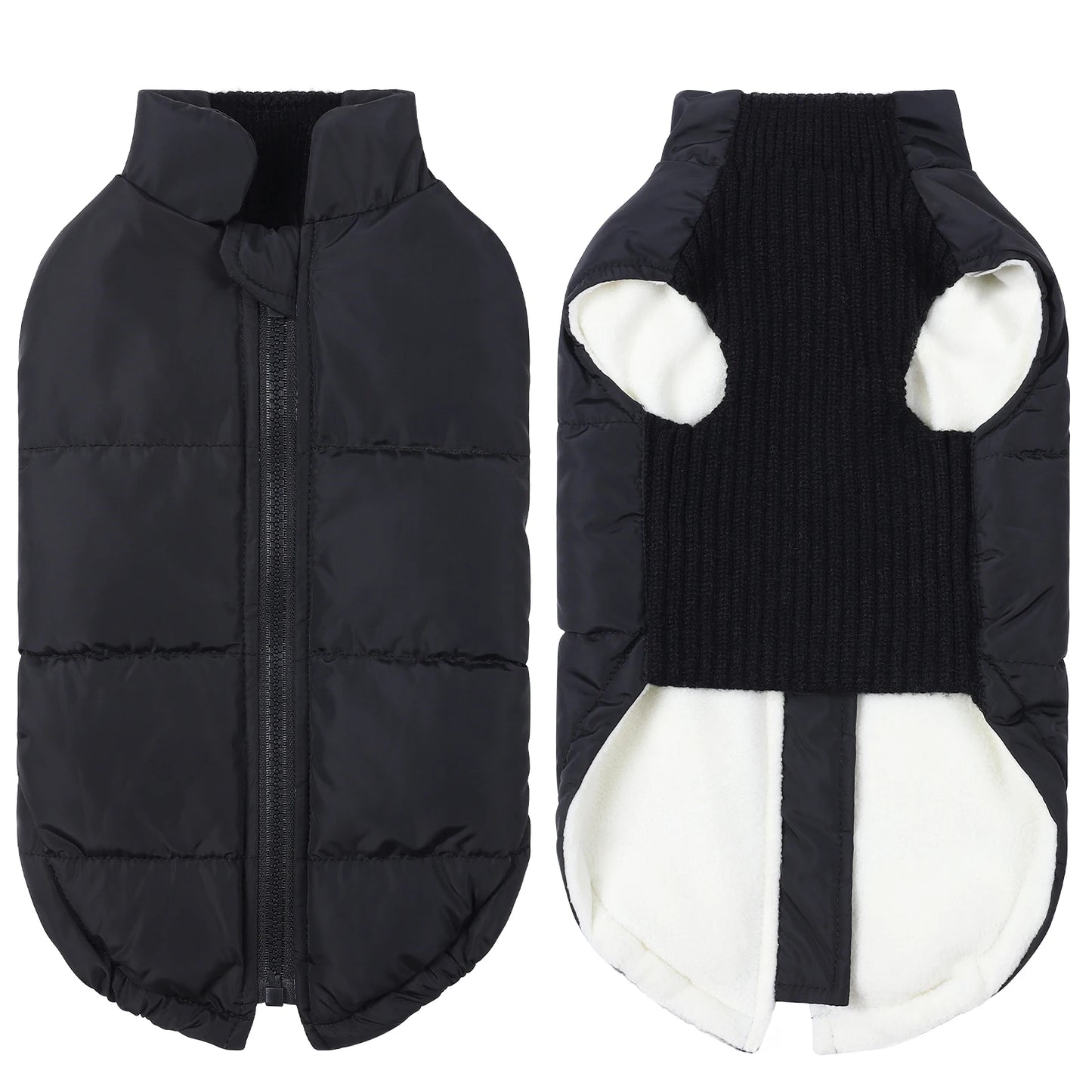 Pet Knitted Leisure Dog Clothes Autumn Winter Warm Vest Jacket With Zipper For Samll Medium Dog Chihuahua French Bulldog Coats