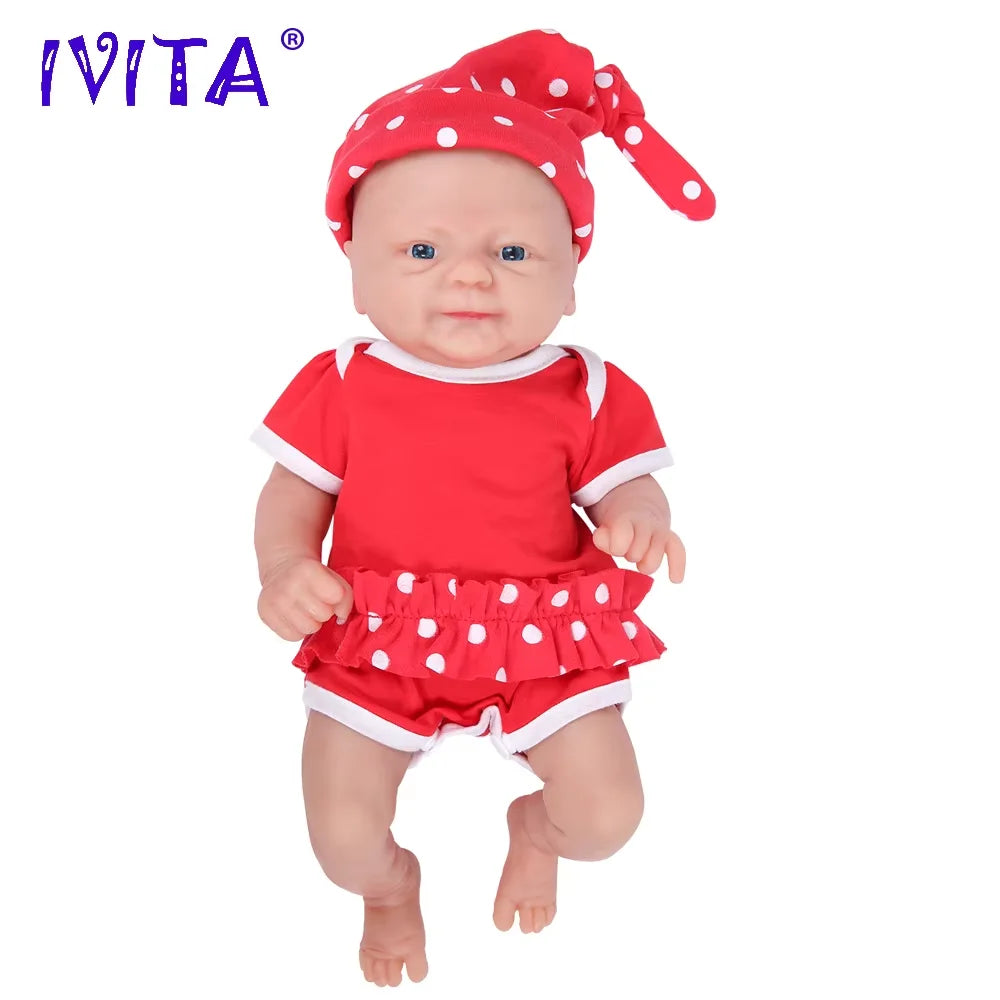 IVITA Full Body Silicone Reborn Baby Doll Realistic Gift