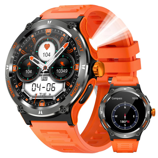 LaNikar Smart Watch 3ATM Waterproof 1.53 Inch KT76 Bluetooth