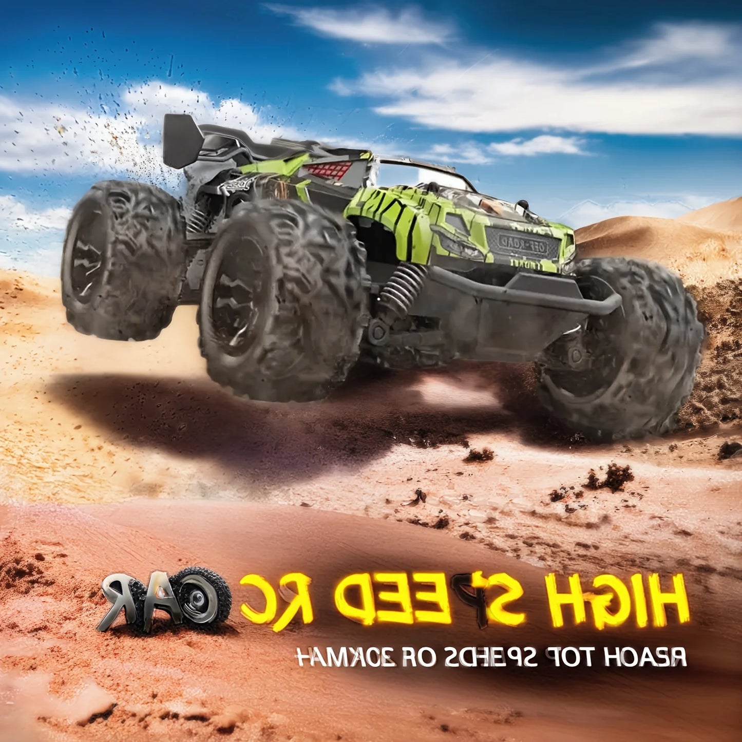 US Super New Product: Children's Toy Off-Road Remote Control LED Car, Specifically Designed For Kids' Outdoor Off-Road Racing, P