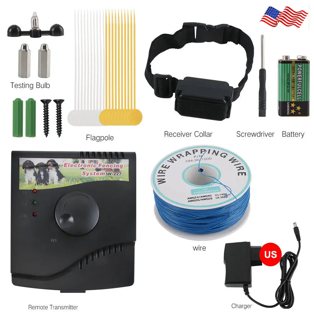 Electric Dog Fence System Containment Collar Waterproof
