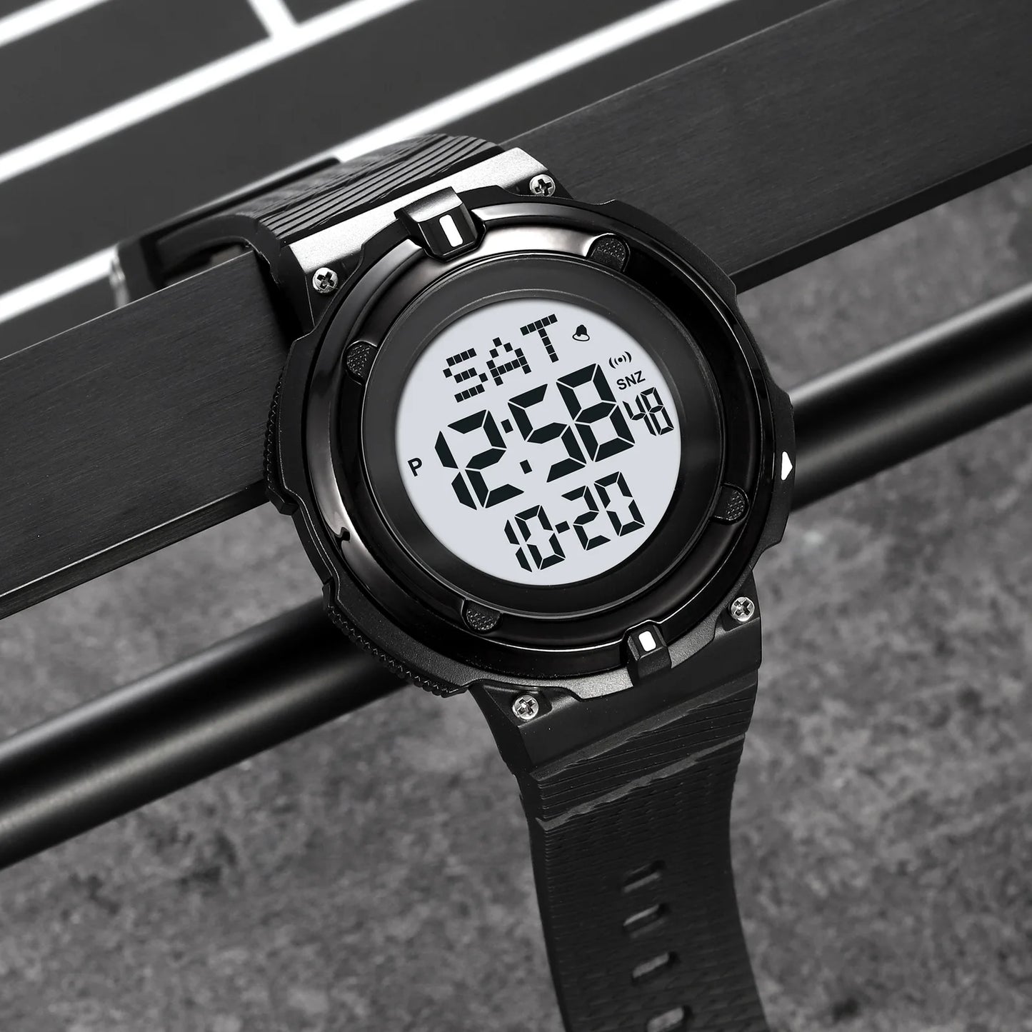SKMEI Japan Digital Movement Back Light Countdown Wristwatch Electronic Watches For Mens 5Bar Waterproof Calendar Chrono Watches