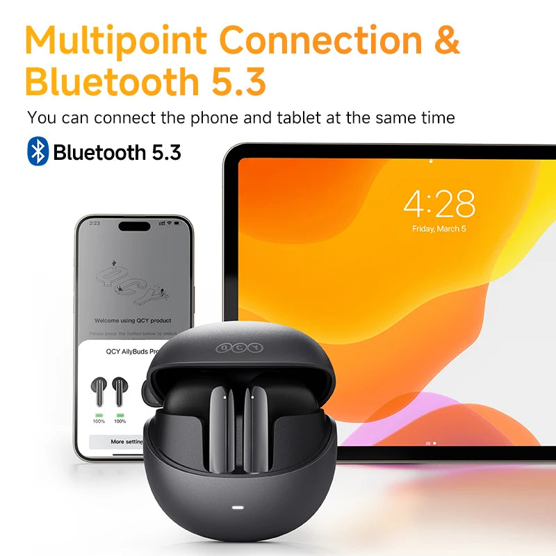 QCY HT10 AilyBuds Pro ANC Wireless Earphones Hi Res Audio