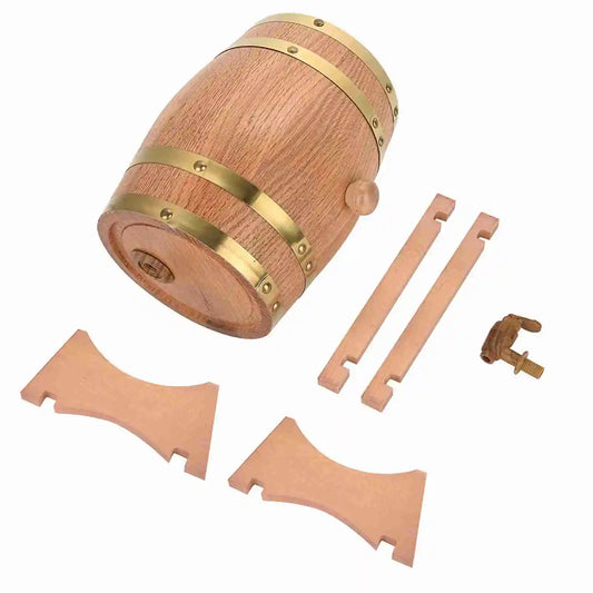 3L/5L Barrel for Beer Oak Barrel Vintage Wood Oak Timber Wine Barrel for Beer Whiskey Rum Port Vintage Wood Oak Oak Timber Wine