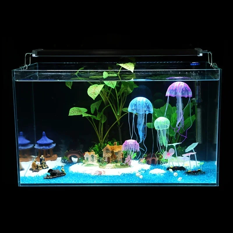 Artificial Glow Jellyfish For Fish Tank Decoration Aquarium