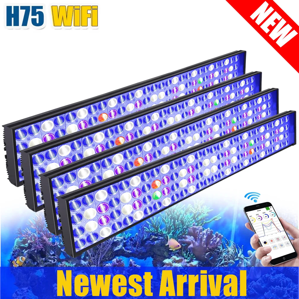 PopBloom WiFi LED Aquarium Light Full Spectrum For 60-240cm