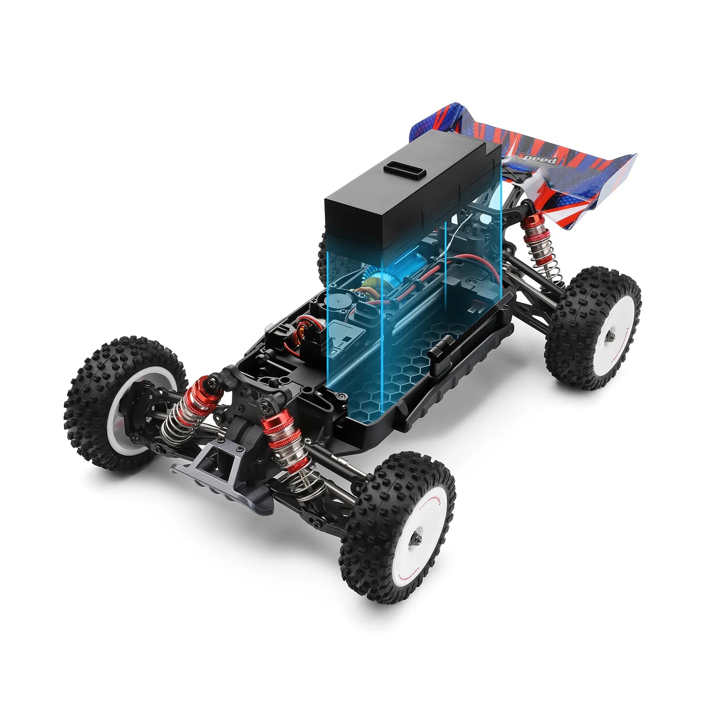 WLtoys 124008 1/12 60KM/H Brushless 4WD RC Car 11.1V 2000mAh Off-Road Monster Truck for Kids Adults
