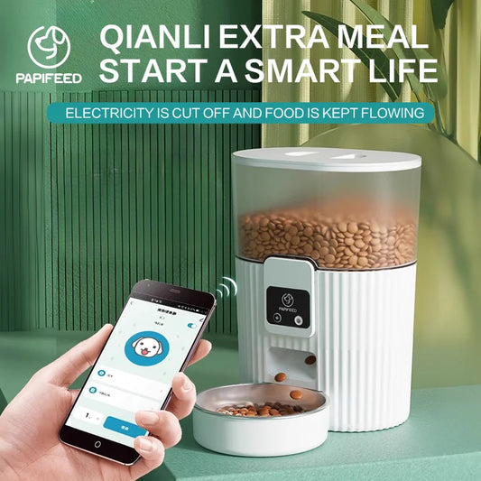 Papifeed Cat And Dog Automatic Feeder With Wifi Remote