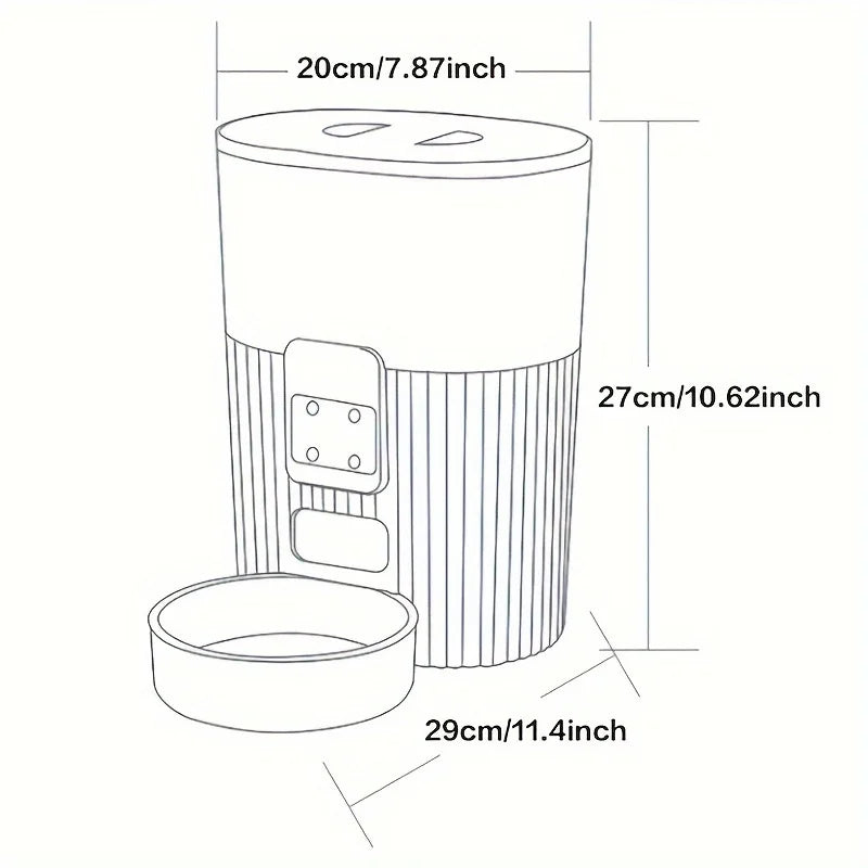Papifeed Cat And Dog Automatic Feeder With Wifi Remote