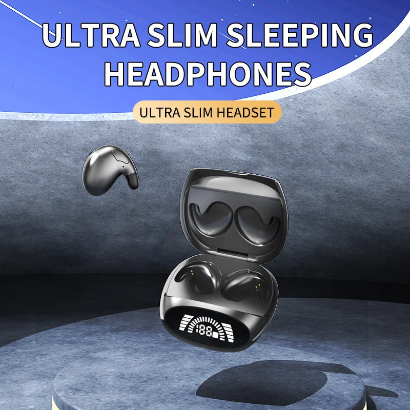 Ultra thin sleep wireless earphones, mini, ultra small, invisible, in ear, painless to wear