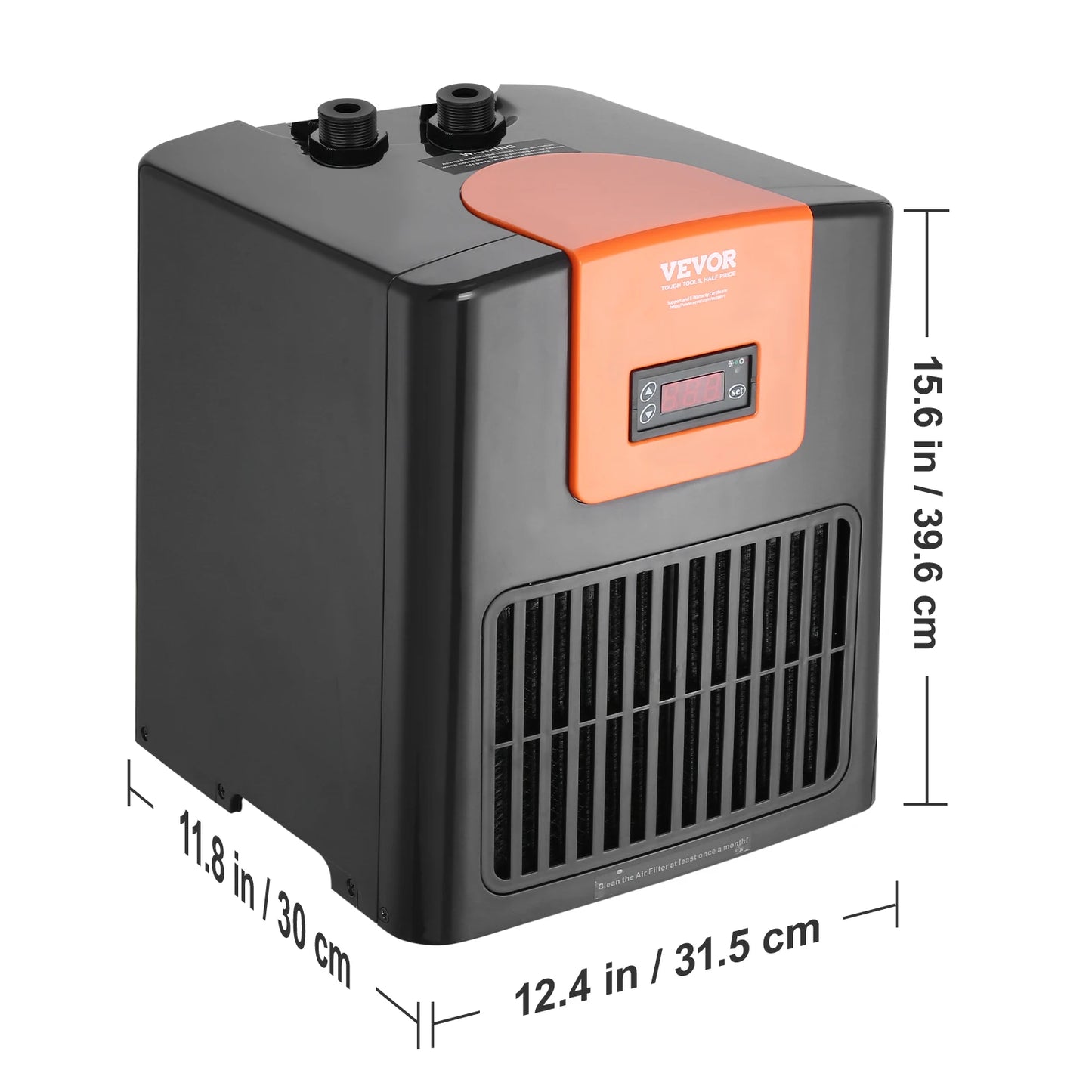 VEVOR Aquarium Chiller 1.5HP Quiet Hydroponic Chiller Unit